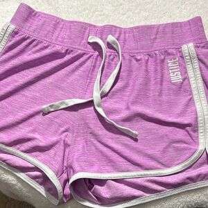 Justice Lilac Shorts with White Accents